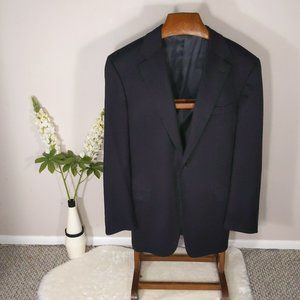 Canali Navy Blue Wool / Cashmere Blend Blazer